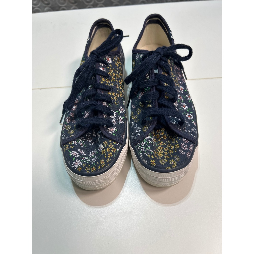 Keds Floral Print Lace Up Canvas Sneakers Size 6.5M Casual Shoes